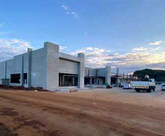 Building shell nearing completion